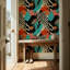 Papier peint à motif animalier