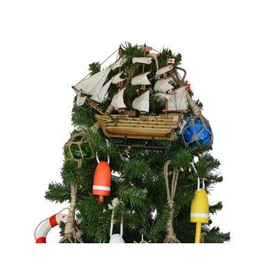 12'' Wood Nautical & Beach Tree Topper