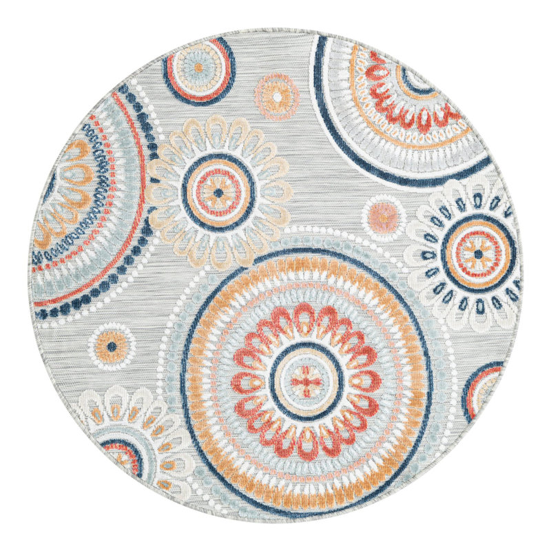Tapis spiralé Firman, Rond 4 pi 5 po