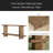 2-Tier Bedside Table,Sofa Table,Console Table,Hallway Table