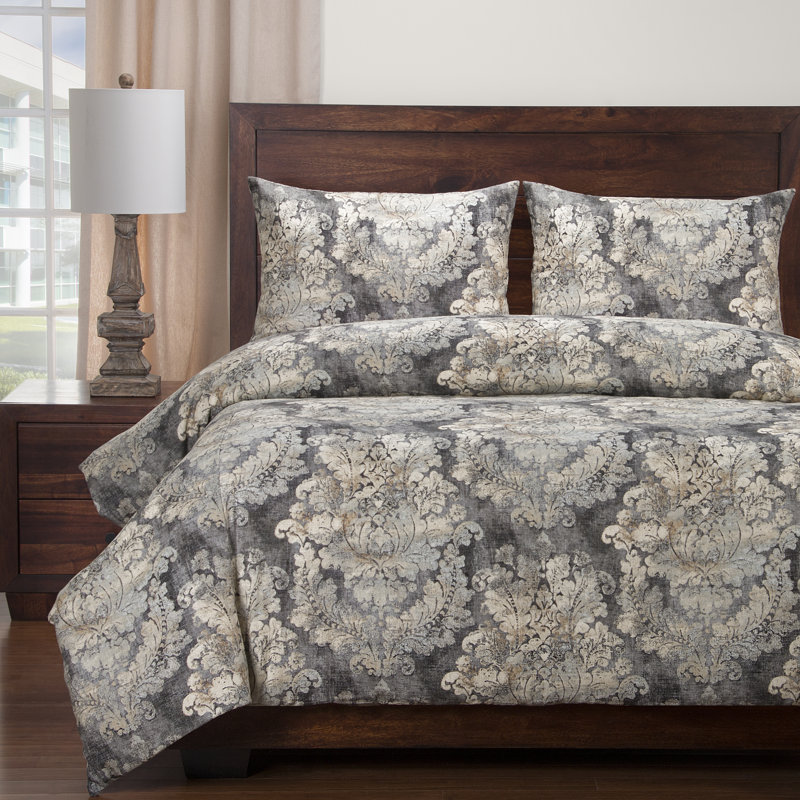 Cindersmoke Bedding, King Duvet Cover + 2 Shams