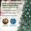 vidaXL Upside-down Artificial Pre-lit Christmas Tree with Ball Set-114839512