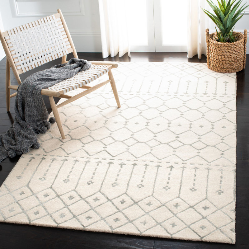 Tapis en laine touffeté à la main Griffiths, Rectangle 9 pi x 12 pi