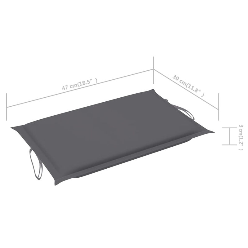 Outdoor Seat / Back Cushion, Anthracite