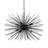 8 Lights Black Sputnik Chandelier 