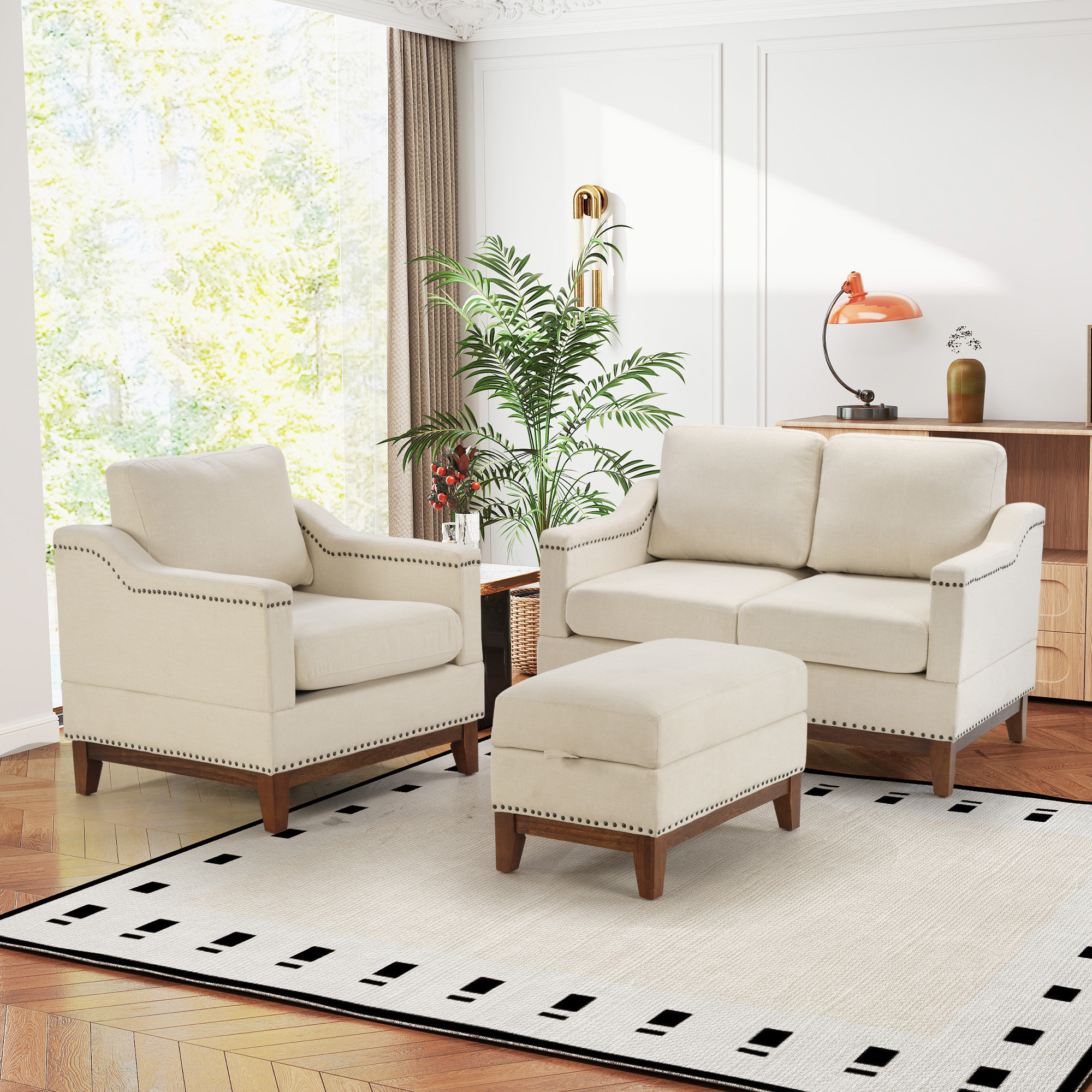 Red Barrel Studio Edgell 3 - Piece Living Room Set - Wayfair Canada