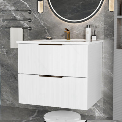 24 Inch White Bathroom Vanity Without Sink