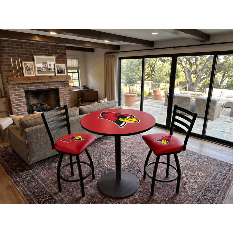 NCAA Swivel 30" Bar Stool, Illinois State Redbirds