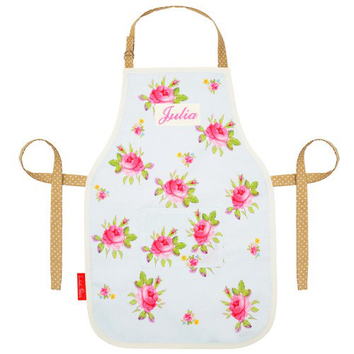 Vintage Rose Floral Bib Apron
