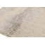 Rug & Kilim’S Square Moroccan Rug In Cream White And Gray Stripes And High Pile