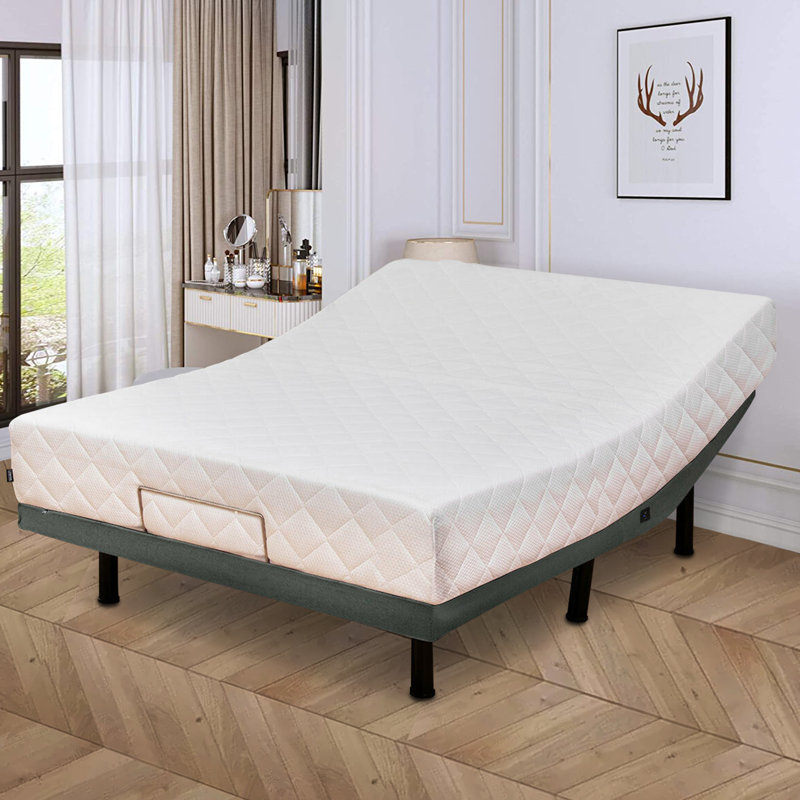 Florissant Massaging Adjustable Bed with Wireless Remote, Queen