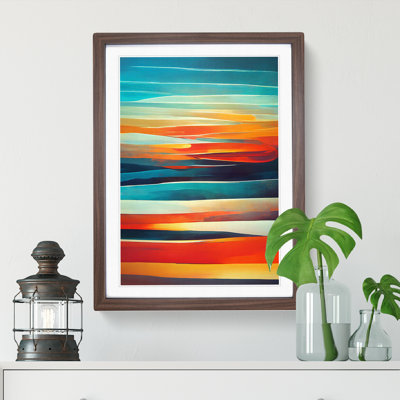 Abstract Sunset No.2 - Framed Print