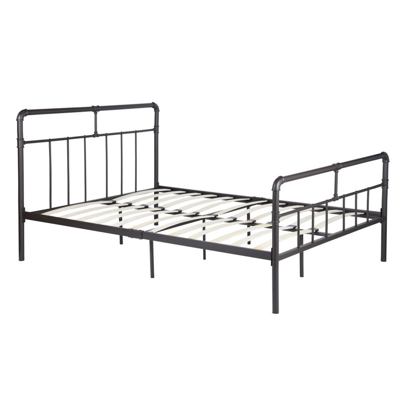 Corona EU Double - 140 X 200 Cm Metal Bed, Coffee