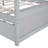 Wood Canopy Bed With Trundle Bed-430650335
