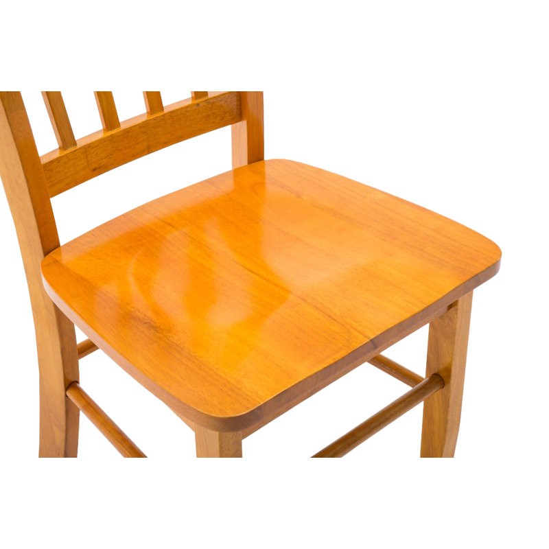 Weldy 18'' H Solid Wood Side Chair, Oak