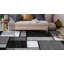Tapis gris / blanc / noir à motif géométrique tissé Astika - Tapis moderne en polypropylène pour le salon, la chambre à coucher ou le bureau-97673491