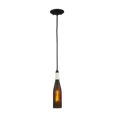 1 - Light Black Single Pendant