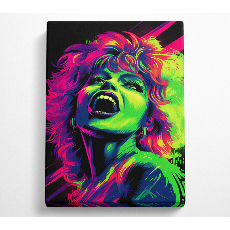 Terrors Of Neon - Wrapped Canvas Print, 50.8cm H x 35.6cm W x 10cm D