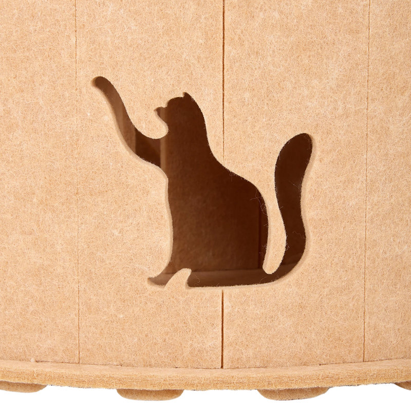 Felt Pet Bed, Coffee Colour