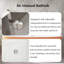 Modern Minimalist Acrylic Freestanding Soaking Bathtub with White Inside and Orange Outside for Bathroom-138122025
