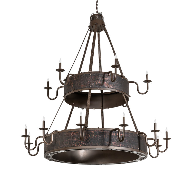 34 - Light Dimmable Geometric Chandelier