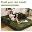 Canapé-lit modulaire convertible avec matelas en mousse à mémoire de forme - aucun assemblage requis, canapé-lit peu encombrant pour salon, chambre à coucher, studio-333886448