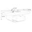 Table basse ovale en bois manufacturé cristal et crème-109107224-109107222