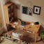 Bureau rectangulaire en bois massif brun-118231089