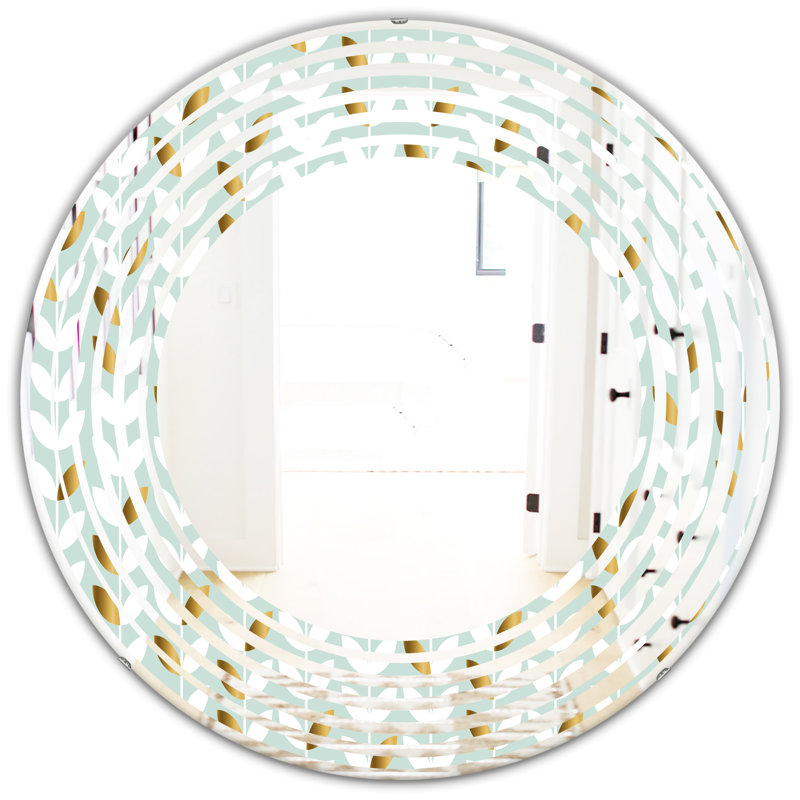 Miroir mural Foliage X Wave, H 23,6 po x l 23,6 po