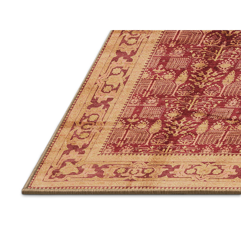 Tapis oriental rouge / brun clair, Rectangle 8 pi x 12 pi