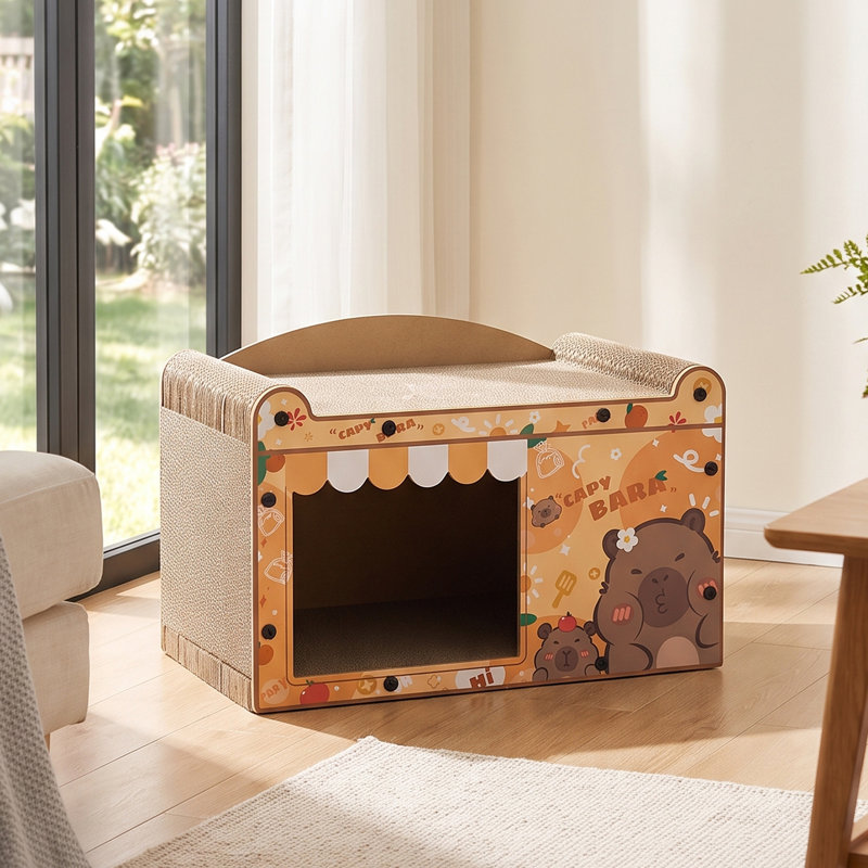 Cute Cat Scratching Board Pet House