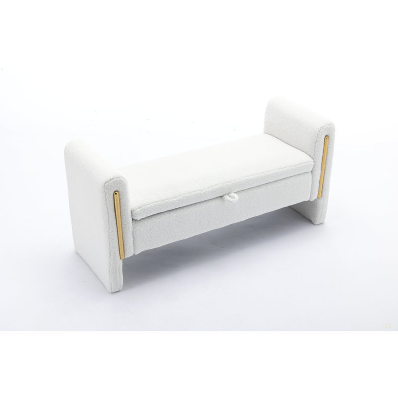 Banc de rangement en tissu Teddy
