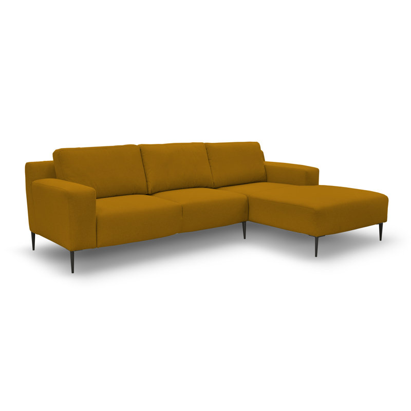 Allynn 3 Seater Corner Sofa , Right facing, Mango