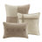 Tan King Faux Suede 7 Piece Bedding - Machine Washable & Comforter Pillowcases
