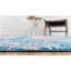 Tapis géométrique bleu / orange Bearden-31884326