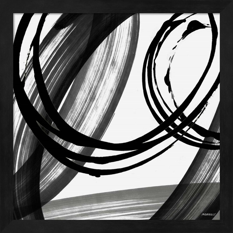 «Black and White Pop I» par Dan Meneely, art mural encadré