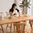 Brown Rectangular Solid Wood Dining Table-108204925