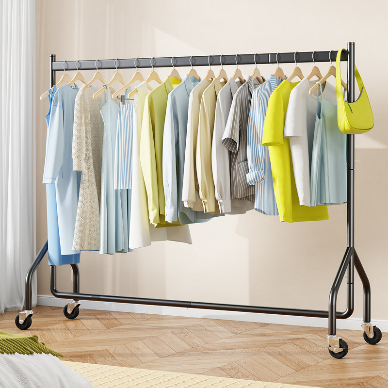 Rolling Clothing Rack, 152cm