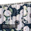 Rideau de douche sans couture à motif aquarelle bleu avec 12 crochets-443723156