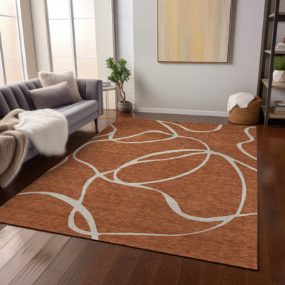 Machine Washable Indoor/Outdoor Chayden ACN999 Rug
