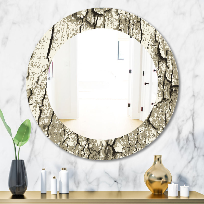 Miroir mural Vintage, H 23,6 po x l 23,6 po