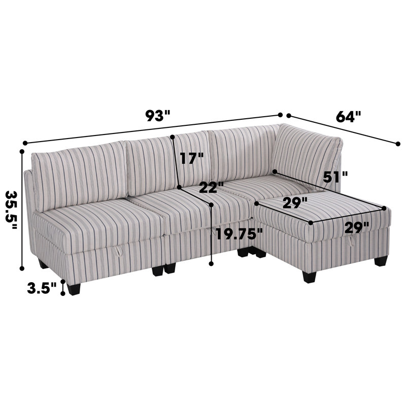 Canapé modulaire modulaire