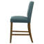 Chaise de salle à manger rembourrée Paxton bleu sarcelle (ensemble de 2)-1626932368