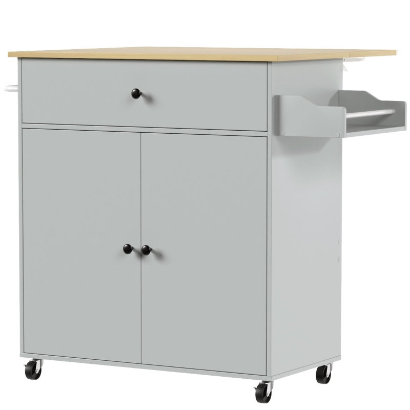 106 cm W Kitchen Island, Grey