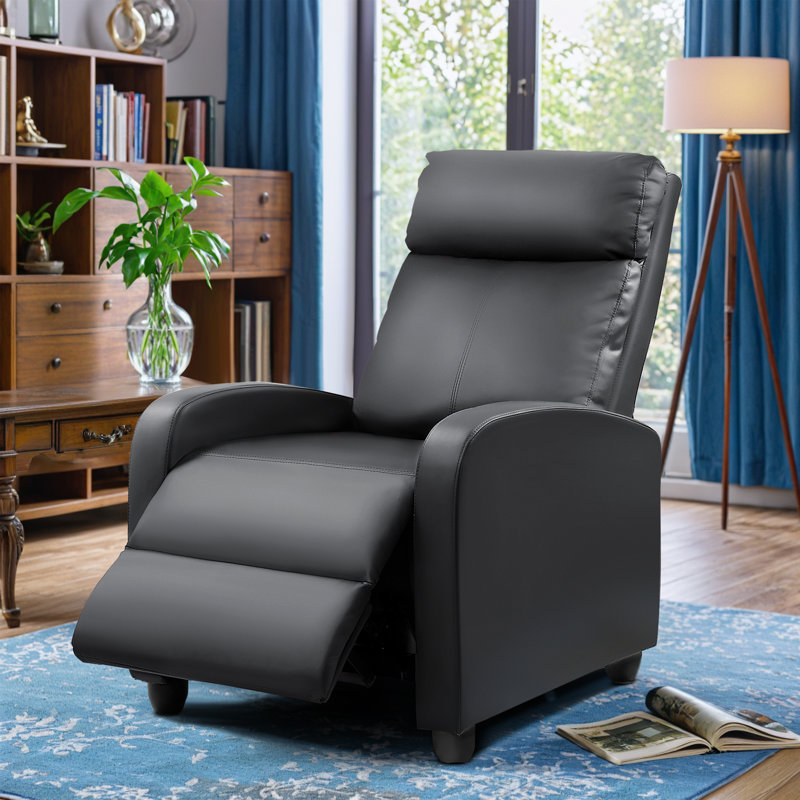 Fauteuil de massage en similicuir Desiray, Noir