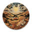 Horloge murale en bois massif Venette-1609017771