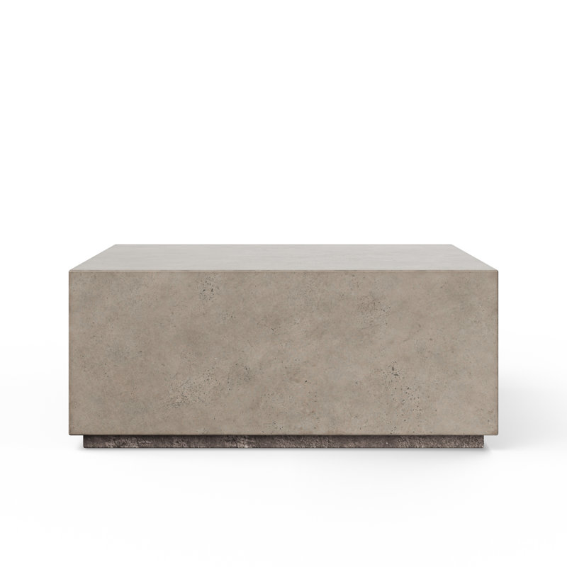 Mixx Bloc Coffee Table, Dark Gray, 16.5" H x 39.5" W x 39.5" D