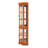 5-Shelf Oak Corner Cabinet With Lighting Feature Oak-Tinged Curio 5 Shelves And-615278188