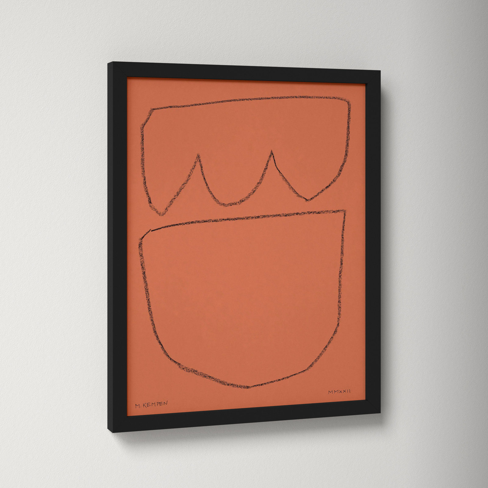 Freya "Earth 2" Print, Black Framed, 16" W x 20" H