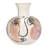 Hand-Painted w/ Face Stoneware Vase